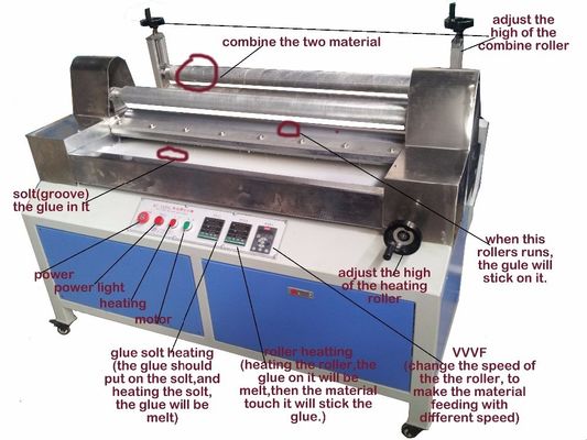 Machine de laminage de colle à fusion chaude à feuille d'EPE EVA de 1100 mm pour les applications d'emballage en bois